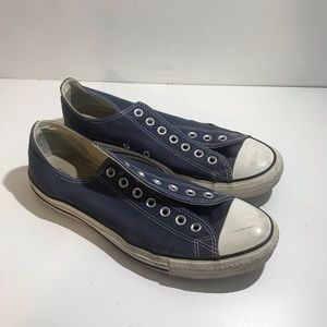 Converse All Star Size 9.5 Mens Classic Navy Blue